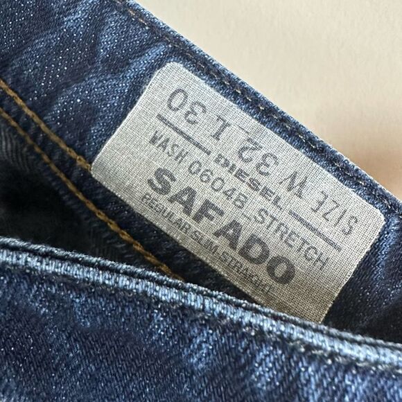 Diesel Dark Blue Safado‎ Jeans Men’s 32 x 30 Read - Picture 7 of 14